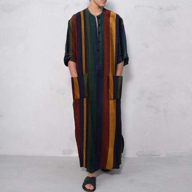 Ethnic Wear Men'S Fashion - Мужская рубашка с принтом в этническом