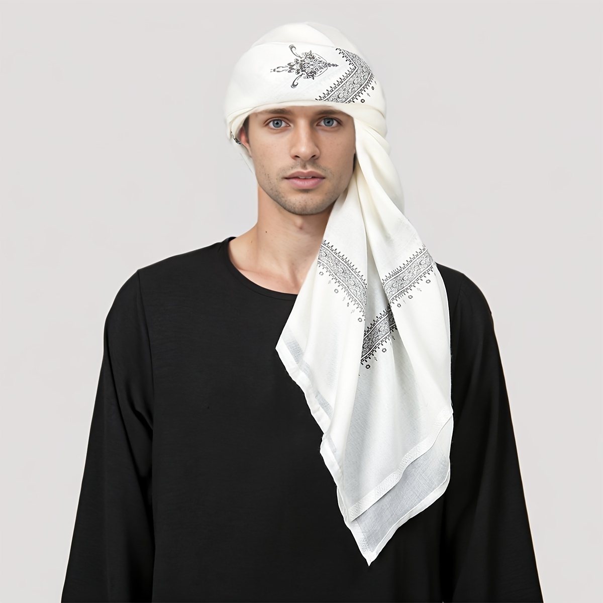 Ethnic Wear Men'S Fashion - Мужской платок с этническим ретро-узором, повседневная