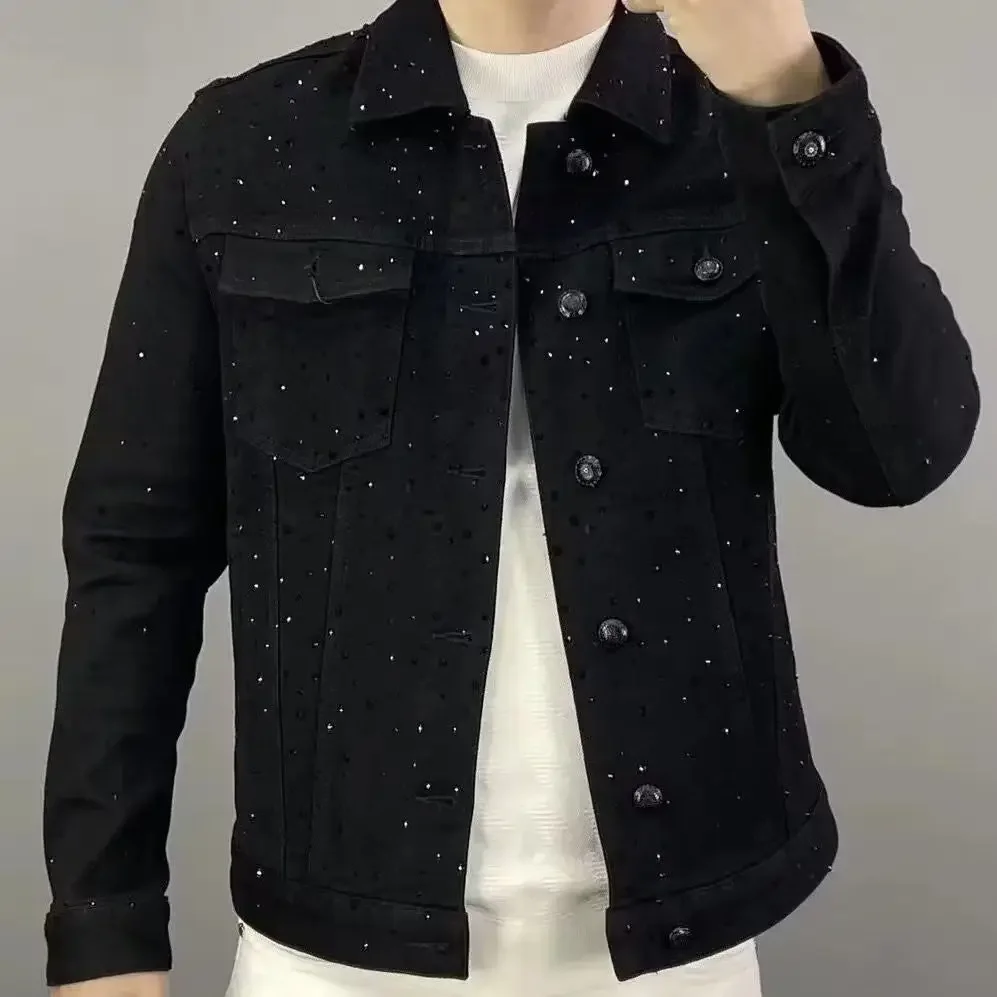 Haori Japanese Jacket - Джинсовое пальто для мужчин на пуговицах,