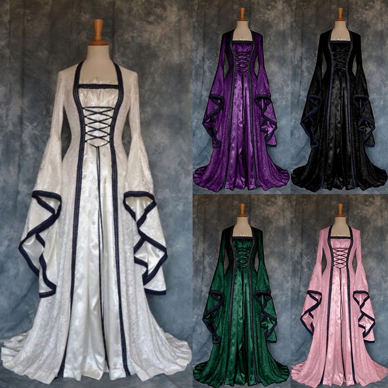 Ethnic Wear - Ретро-платье в средневековом стиле для женщин,